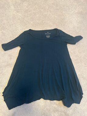 Women's Scoop Neck Tunic Top - Dark Teal